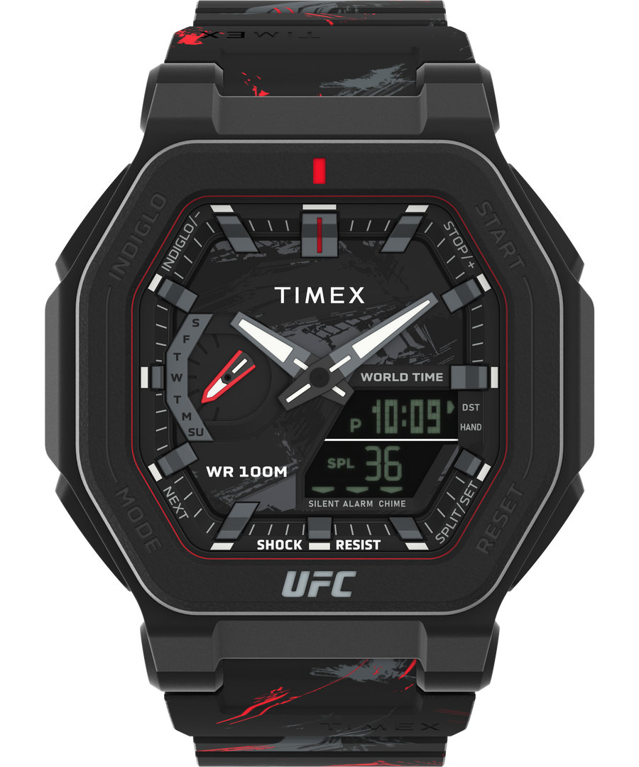 Timex UFC Colossus Fight Week 45mm Resin Strap Watch TW2V85300