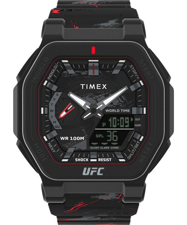 Timex UFC Colossus Fight Week 45mm Resin Strap Watch TW2V85300
