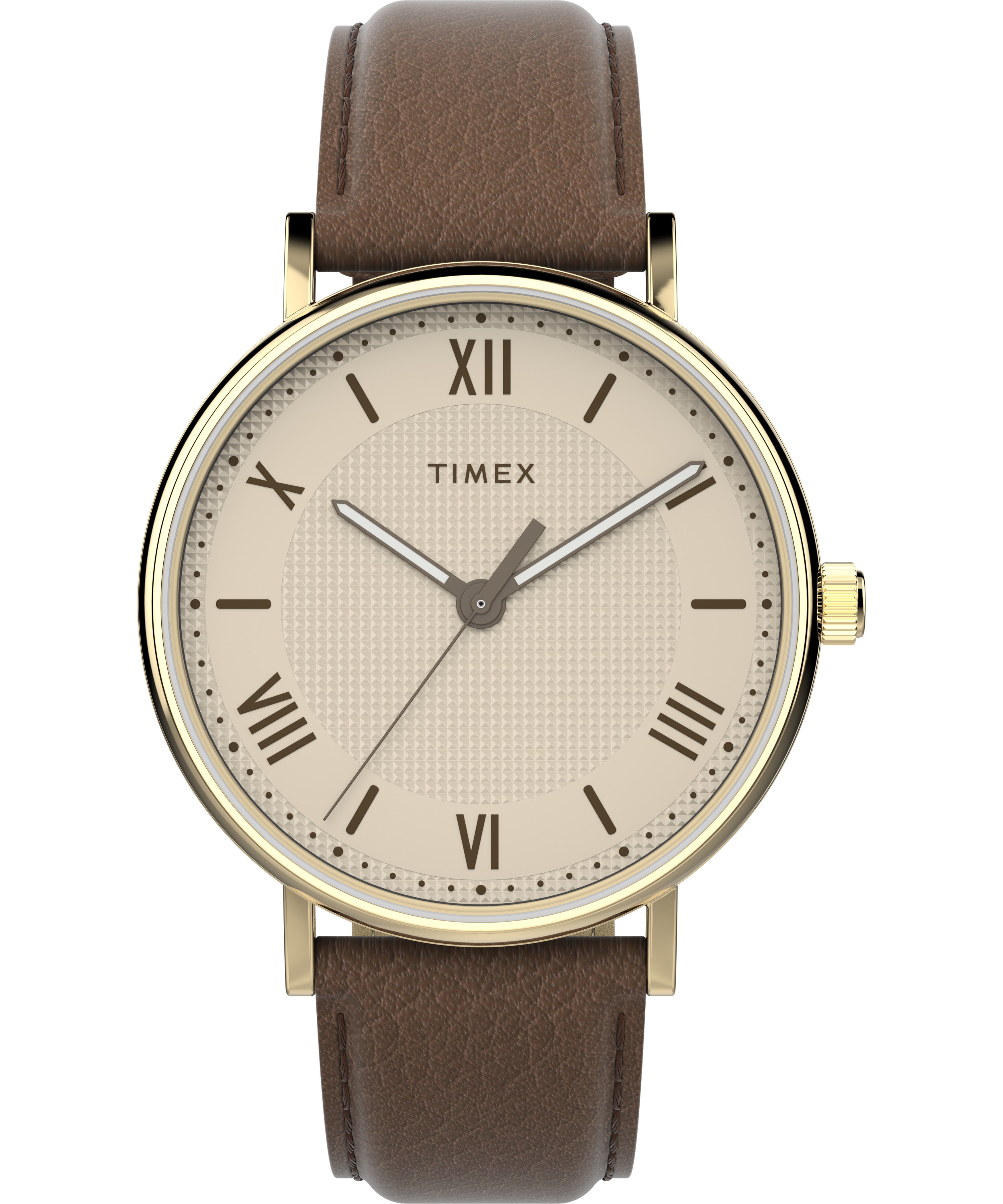 Timex Southview 41mm Leather Cream Dial Watch TW2V91300