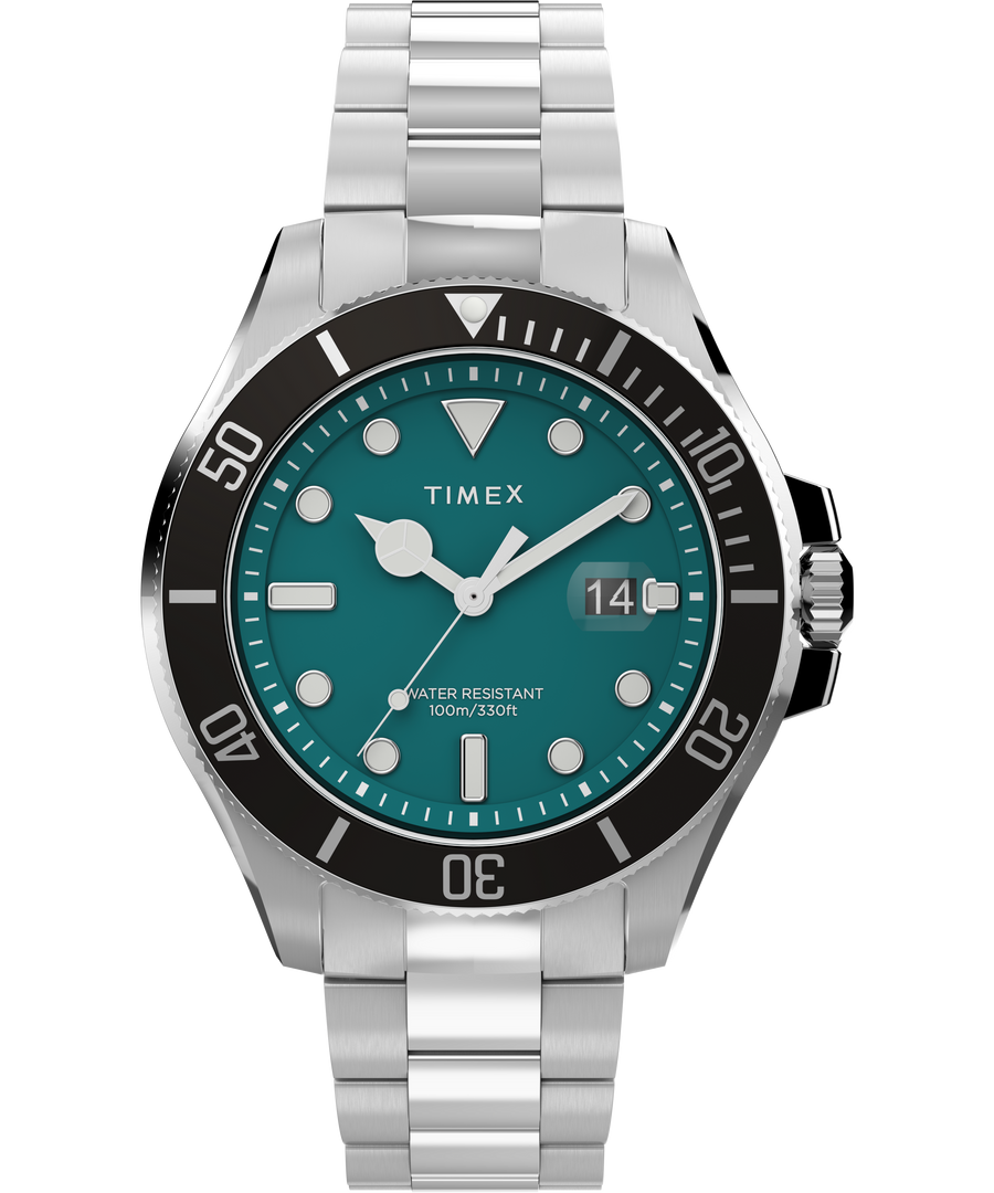 Timex Harborside Coast 43mm Stainless Steel Bracelet Watch TW2V91900