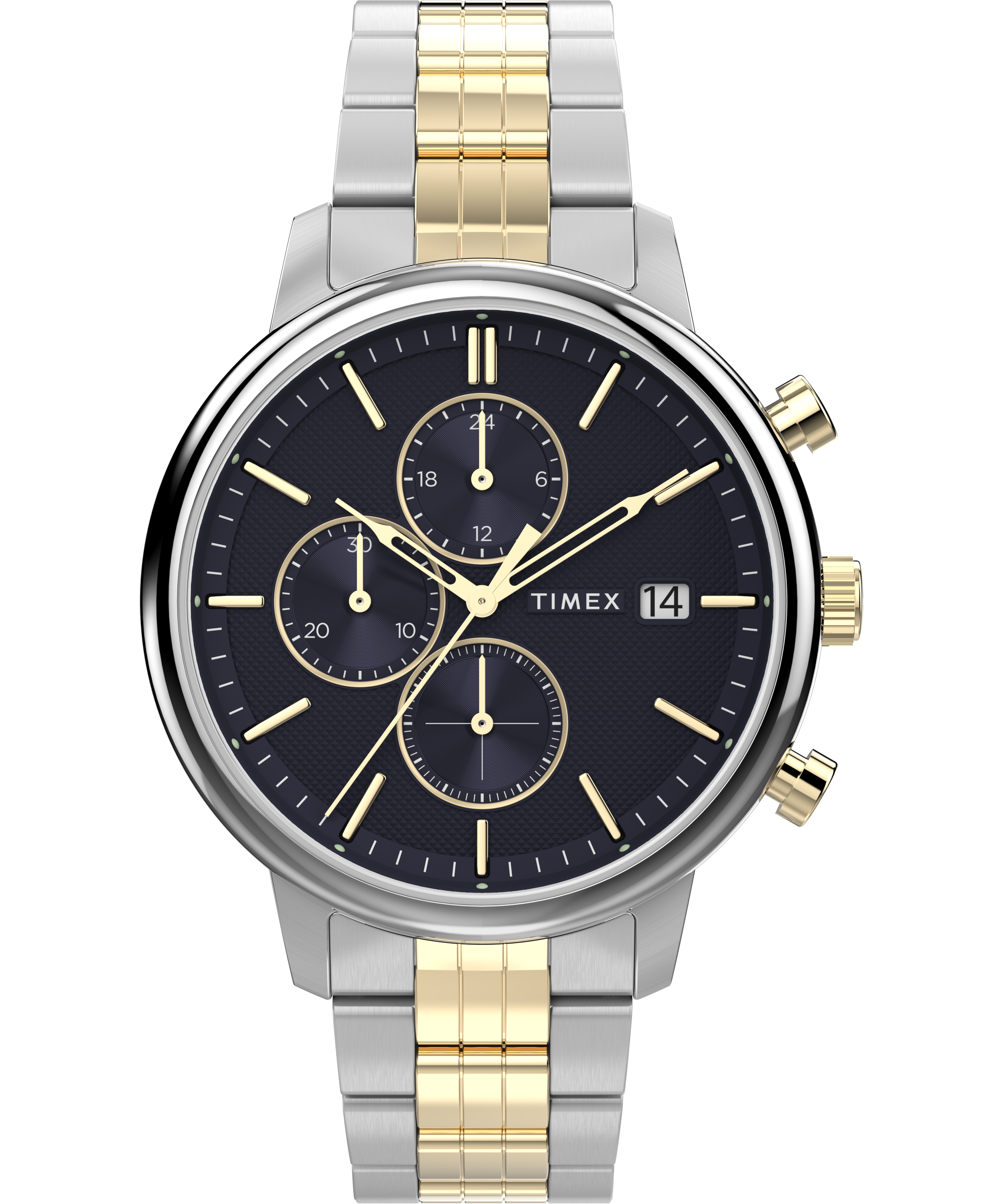 Timex Chicago 45mm Stainless Steel Blue Dial Watch TW2W13300