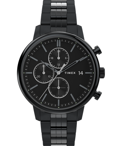 Timex Chicago 45mm Stainless Steel Black Dial Watch TW2W13400