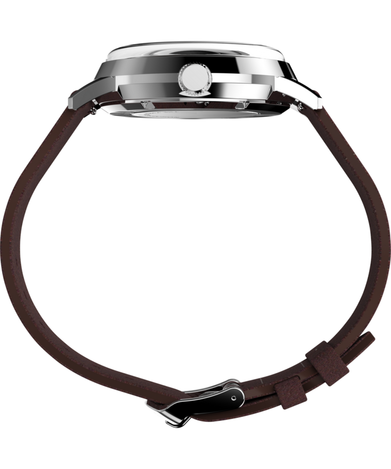 Timex Marlin Automatic 40mm Leather Strap Watch TW2W33800