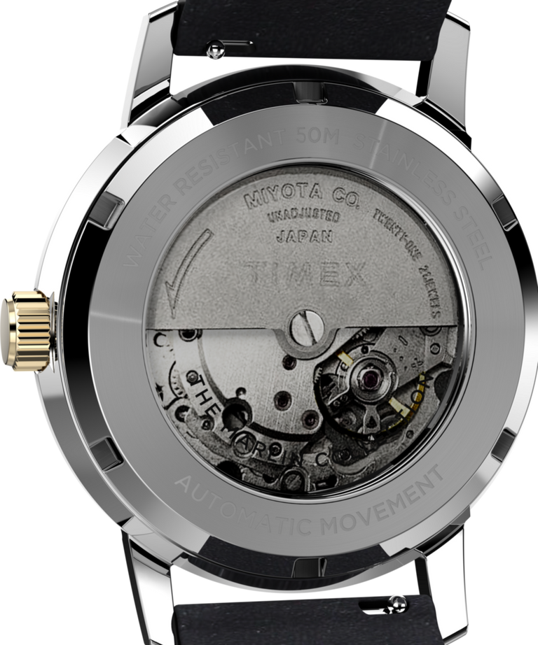 Timex Marlin Automatic 40mm Leather Strap Watch TW2W33900