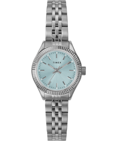 Timex Legacy Mini Blue Dial Silver Stainless Steel Quartz Watch TW2W90700