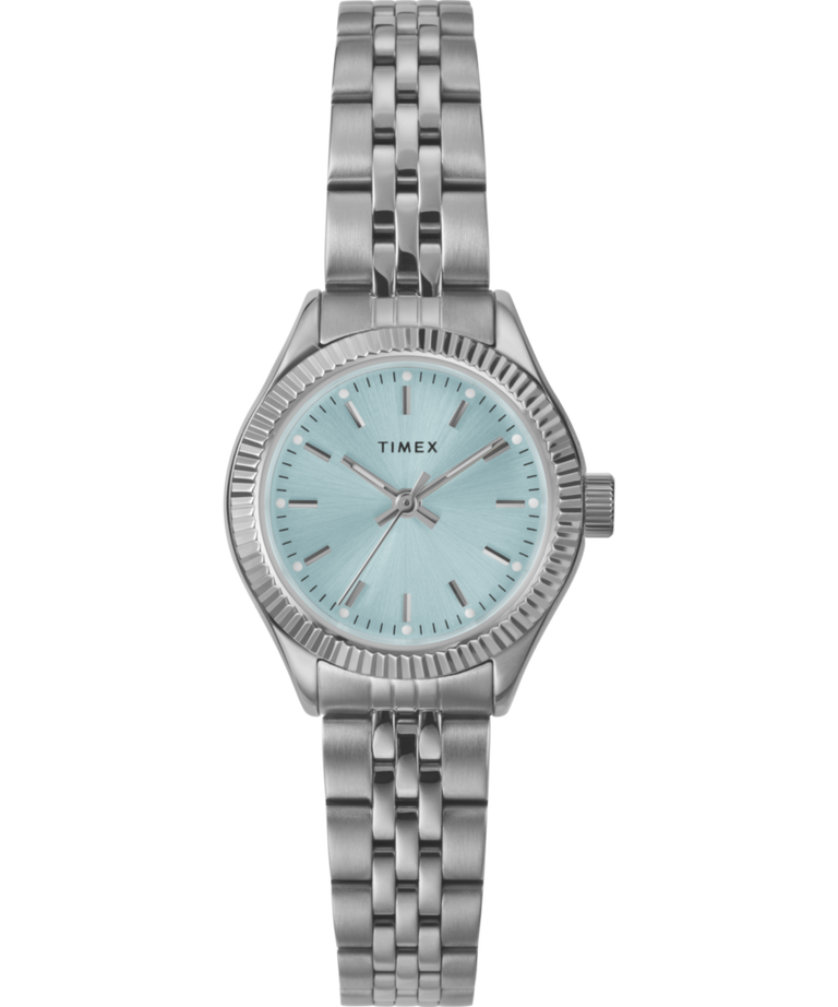 Timex Legacy Mini Blue Dial Silver Stainless Steel Quartz Watch TW2W90700