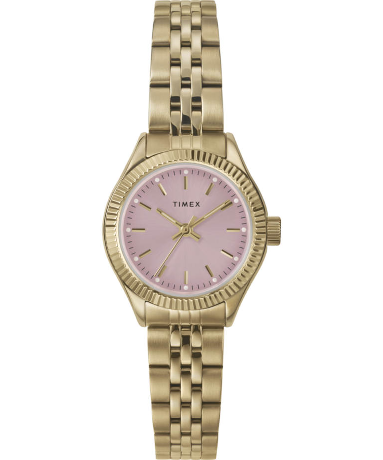 Timex Legacy Mini Pink Dial Gold Stainless Steel Quartz Watch TW2W90800