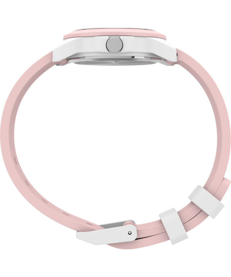 Timex Time Machines Pink and White Silicone Strap Kids Watch TW2W92000