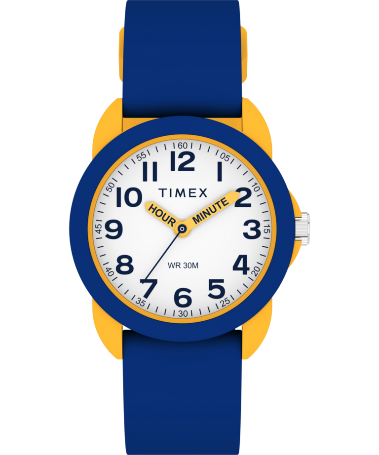 Timex Time Machines Blue and Yellow Silicone Strap Kids Watch TW2W92100