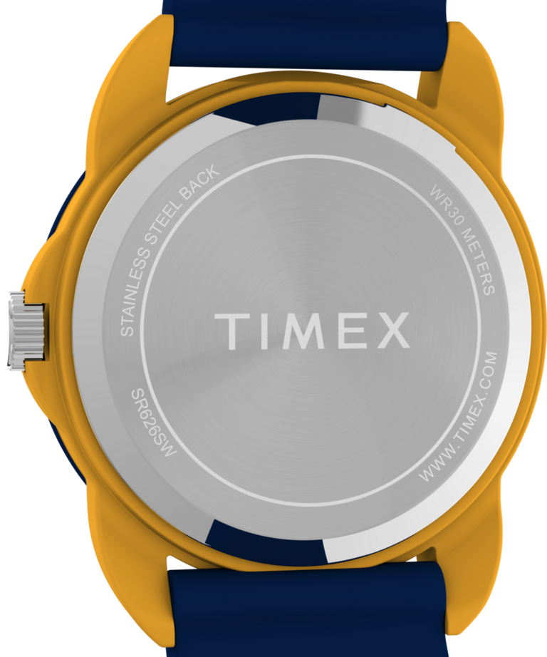 Timex Time Machines Blue and Yellow Silicone Strap Kids Watch TW2W92100