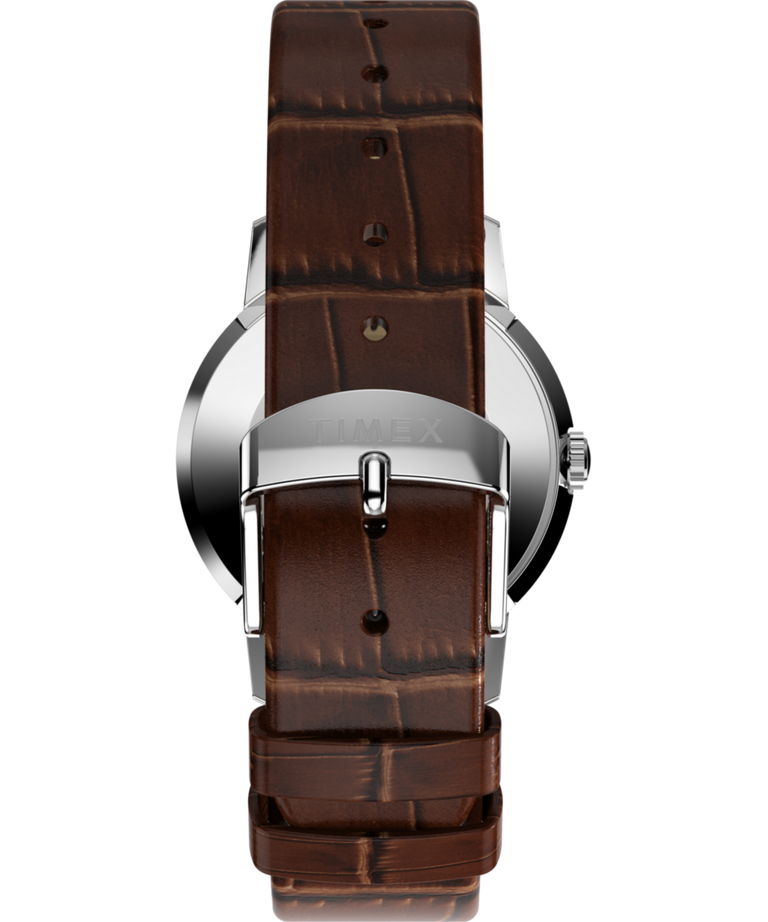 Timex Marlin Hand-Wound Brown Dial 34mm Leather Strap Watch TW2W93300
