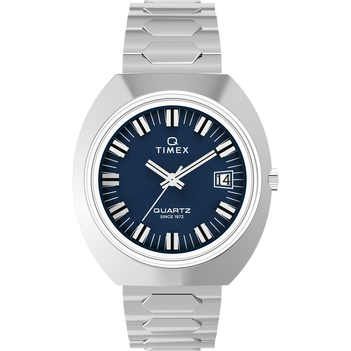 Timex Q 1972 Machine Reissue Stainless Steel Bracelet Watch TW2Y33100