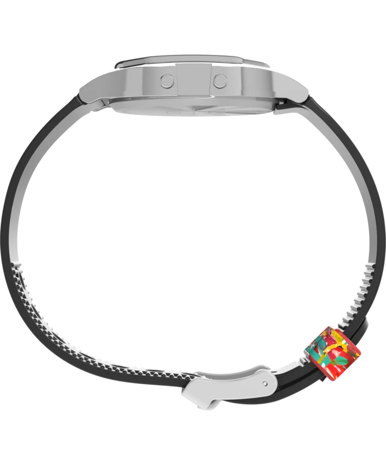 Timex T80 x TVBOY Digital Stainless Steel Resin Band Watch TW2Y46800