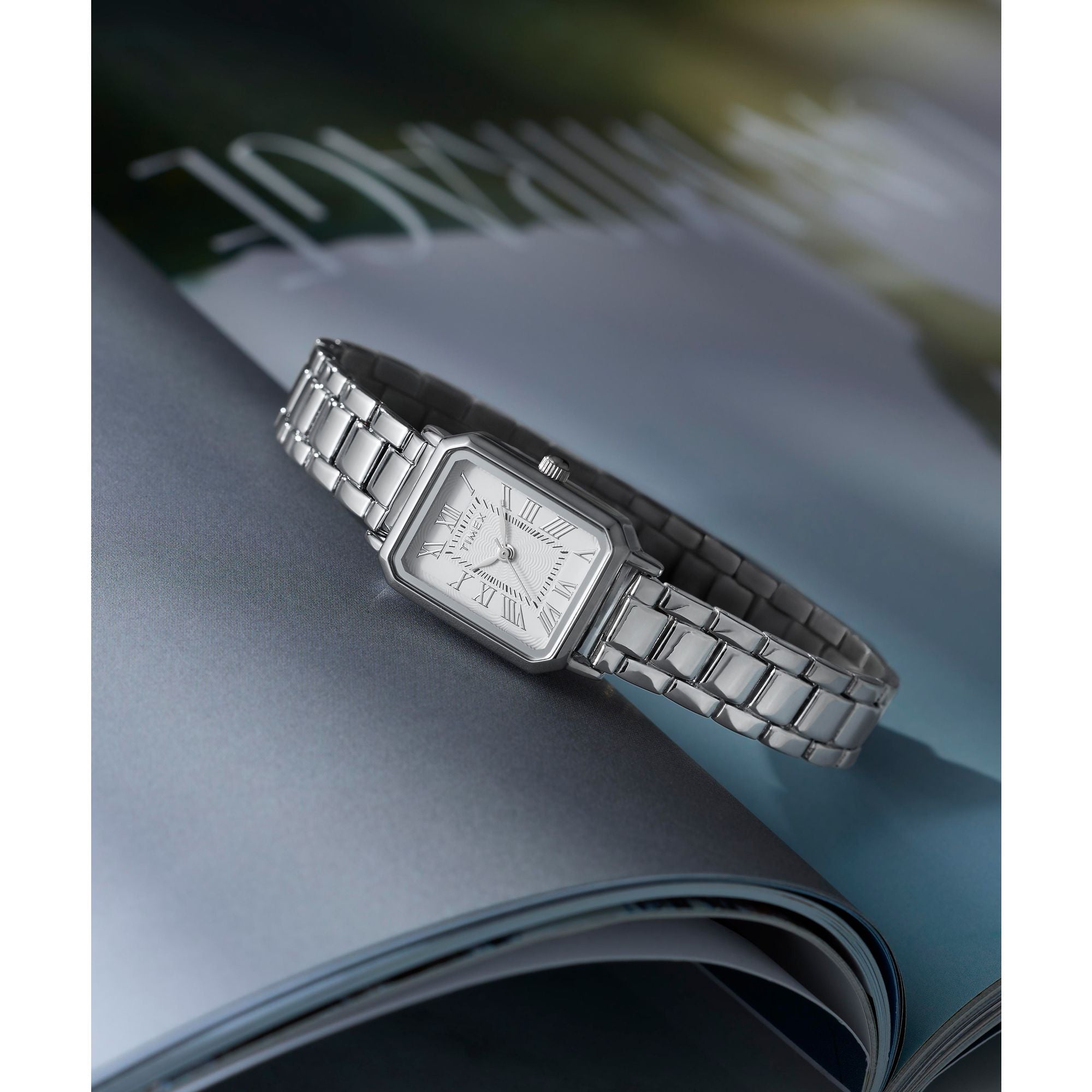 Timex Dress Silver Case and Stainless Steel Band Women's Watch TW2Y57900