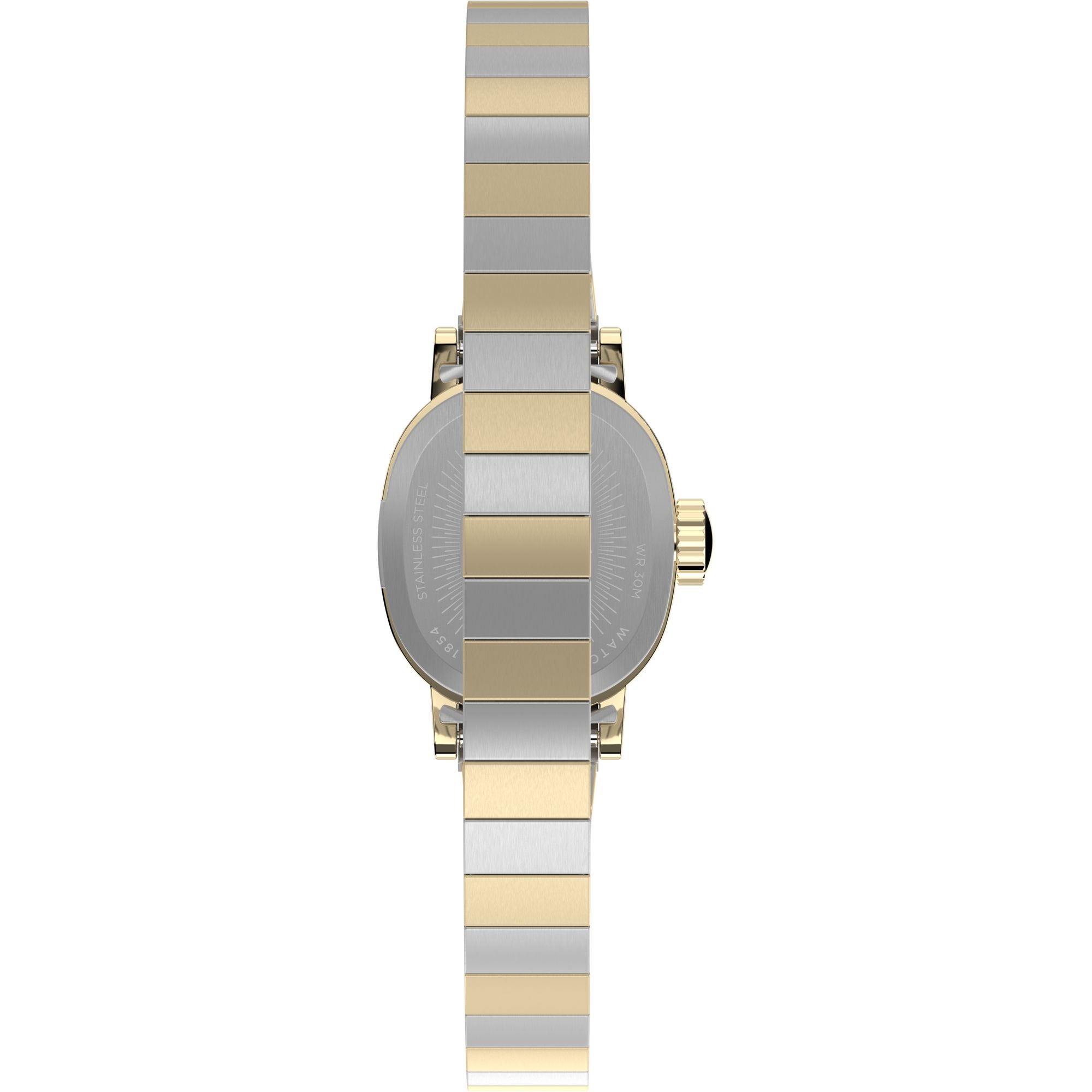 Timex Cavatina Retro Mini Two Toned White Dial Women's Watch TW2Y66900