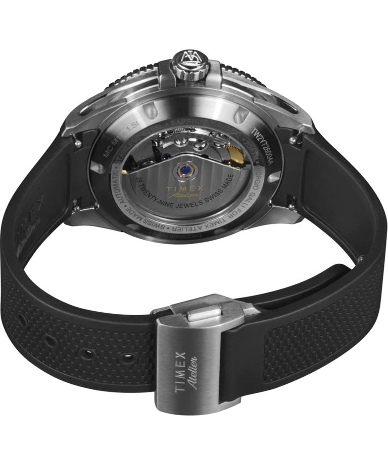 Timex Atelier Swiss Automatic Marine M1A Rubber Band Men's Watch TW2Y72600