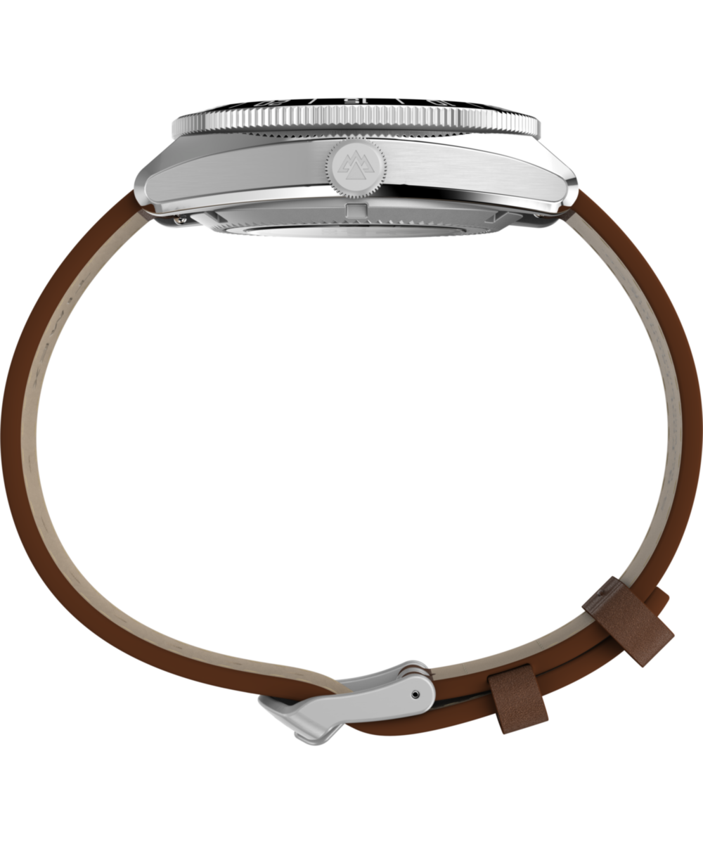 Timex Expedition Pioneer, Blue dial, Brown leather band