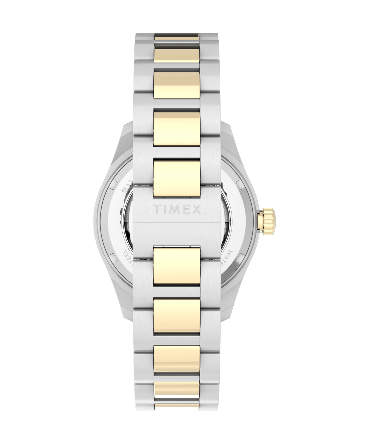Timex Waterbury Heritage Automatic 39mm Black Dial Two-Tone Watch TW2Y94200