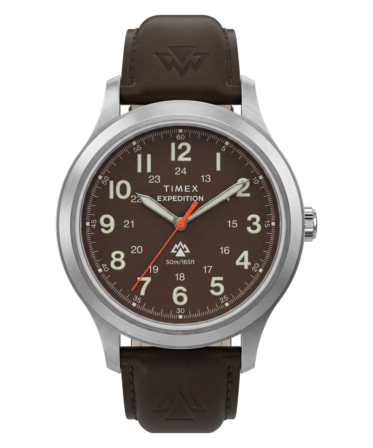 Timex Expedition Field 36.5mm Brown Dial Brown Leather Watch TW4B35800