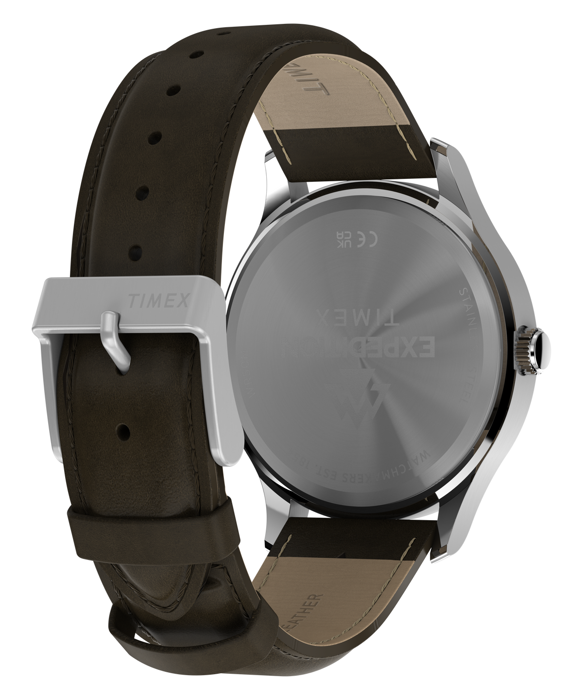 Timex Expedition Field 36.5mm Brown Dial Brown Leather Watch TW4B35800