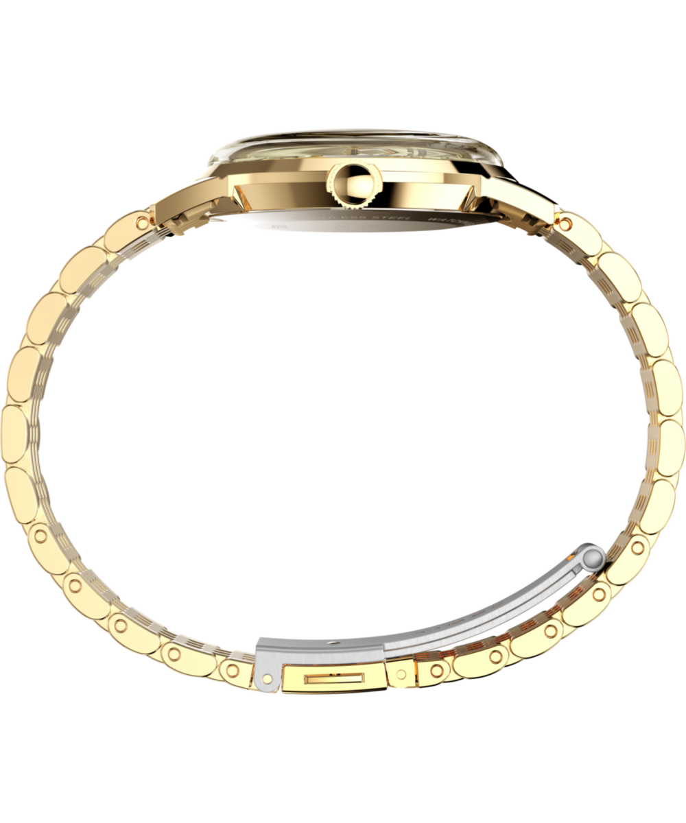 Timex Marlin Quartz Gold-Tone, Champagne dial, Gold stainless steel band