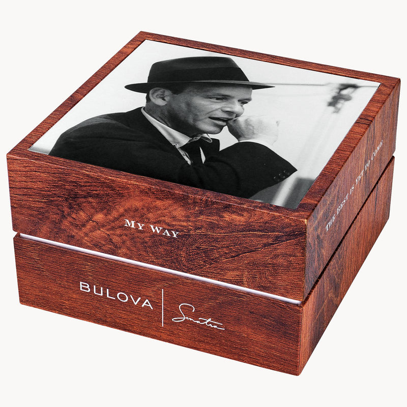 Bulova Frank Sinatra "The Very Thought of You" 33MM Black Dial Watch 96L341