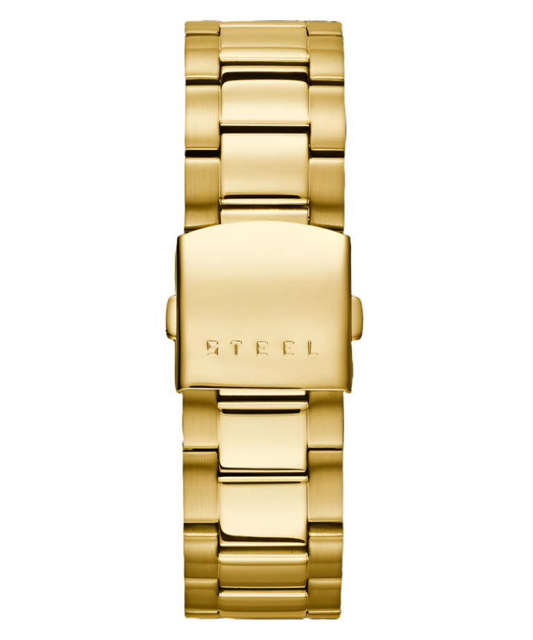Guess Atlas Black Dial Gold Tone Watch W0668G8