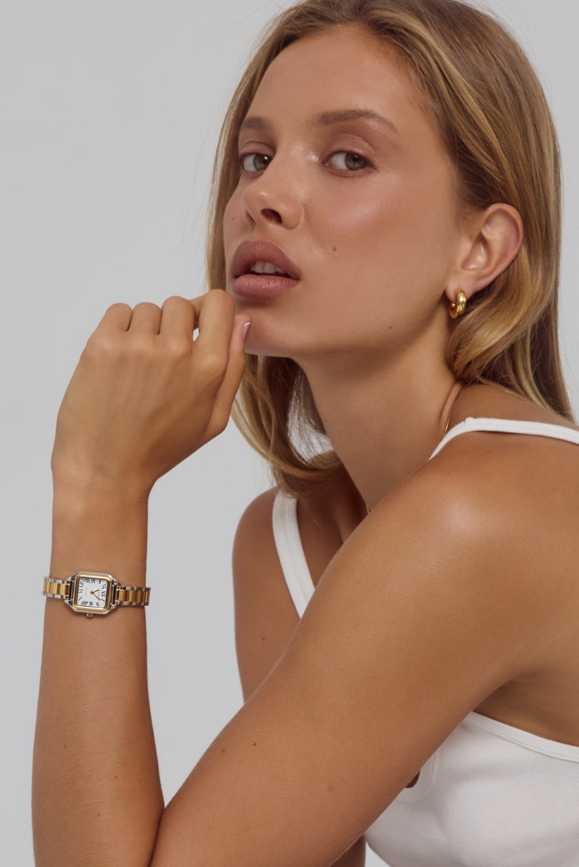 Cendré Hugo Square Two-Tone Watch CEN530 - view 2