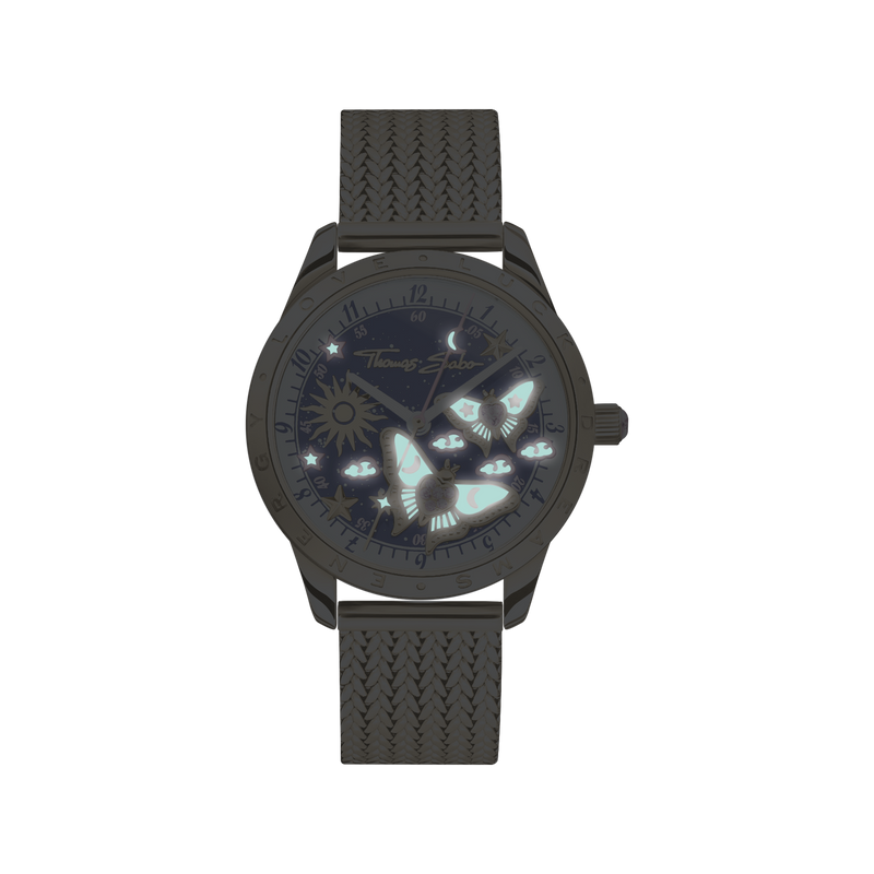 THOMAS SABO Luminescent Butterfly Watch in Gold