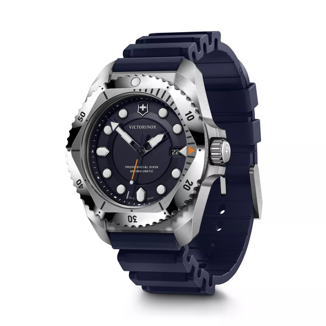Victorinox Dive Pro 43mm Blue Rubber Blue Dial Watch 241991