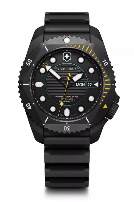 Victorinox Dive Pro Automatic Black Rubber Black Dial Watch 241997