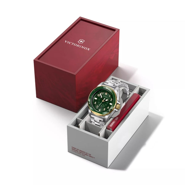 Victorinox Journey 1884 43mm Silver Stainless Steel Green Dial Watch 242012
