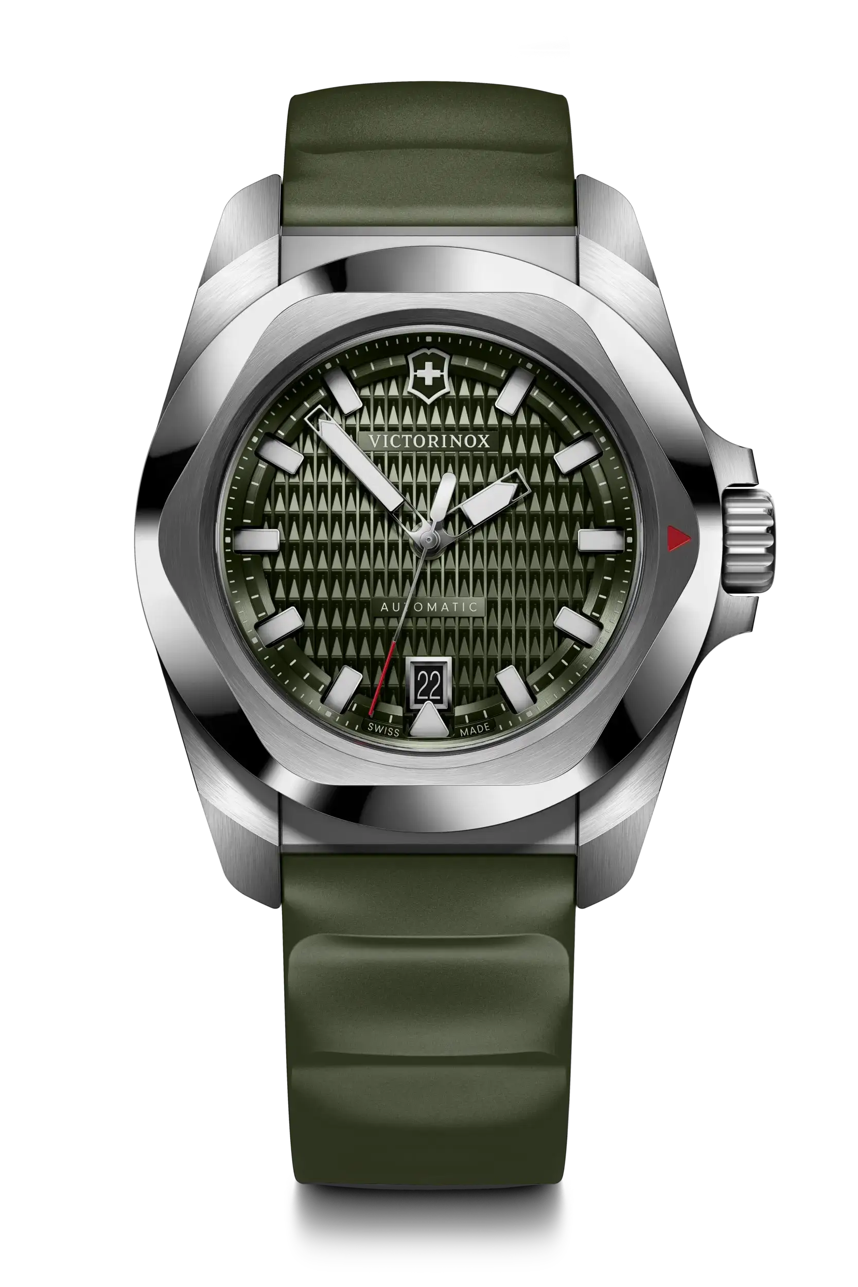 Victorinox I.N.O.X Automatic 41mm Set Green Rubber Green Dial Watch 242017.1