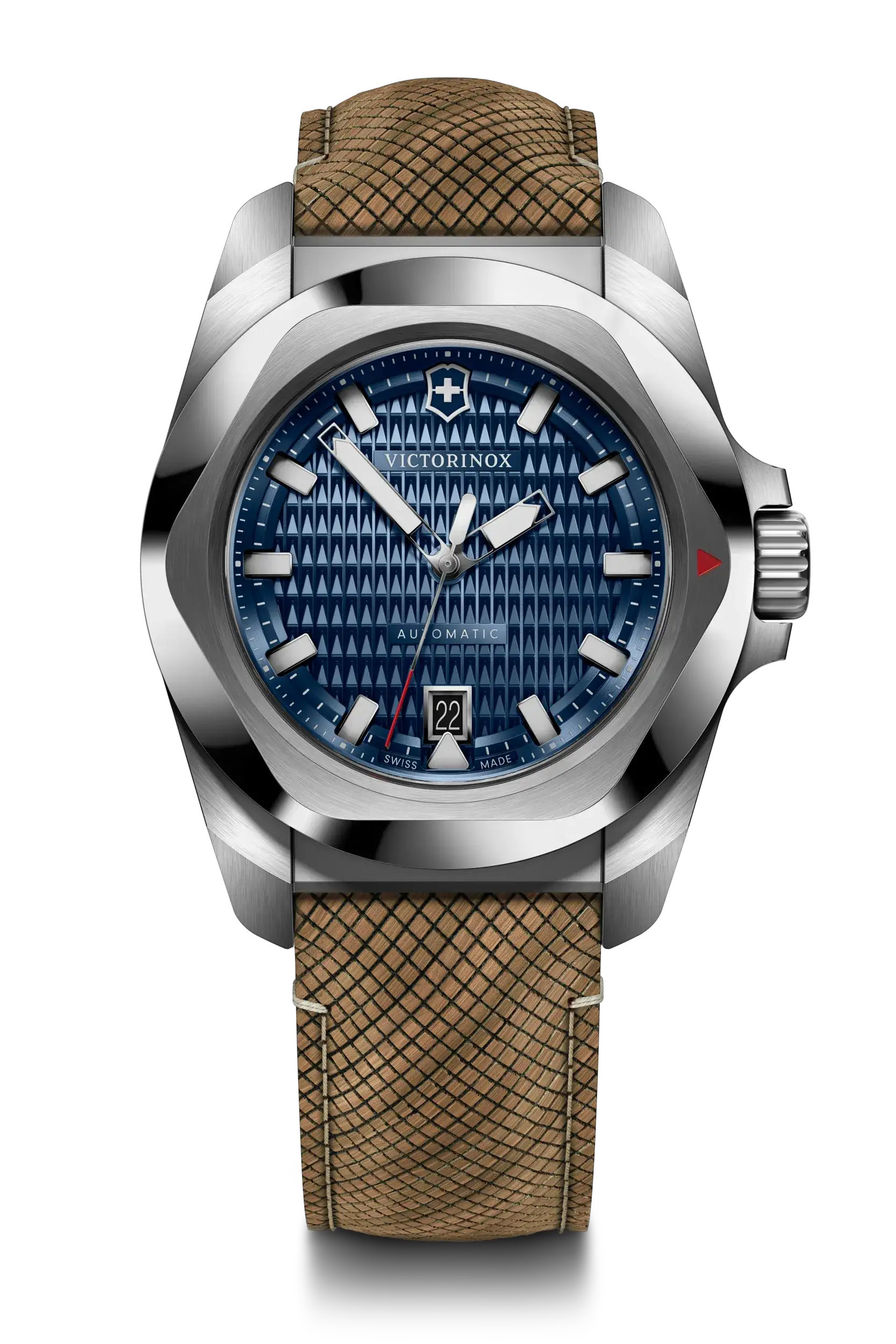 Victorinox I.N.O.X Automatic 41mm Set Bamboo Band Blue Dial Watch 242018.1
