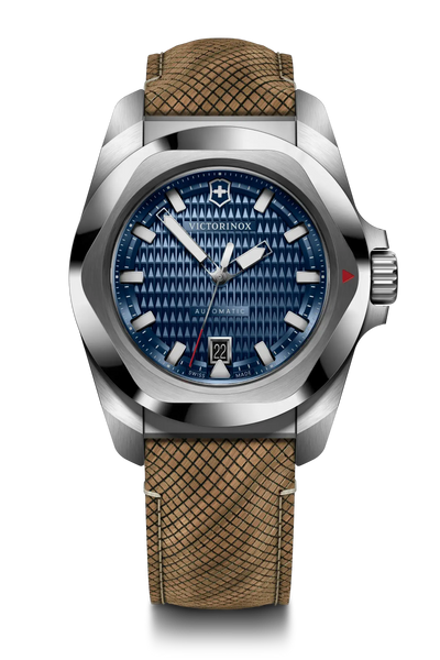 Victorinox I.N.O.X Automatic 41mm Set Bamboo Band Blue Dial Watch 242018.1