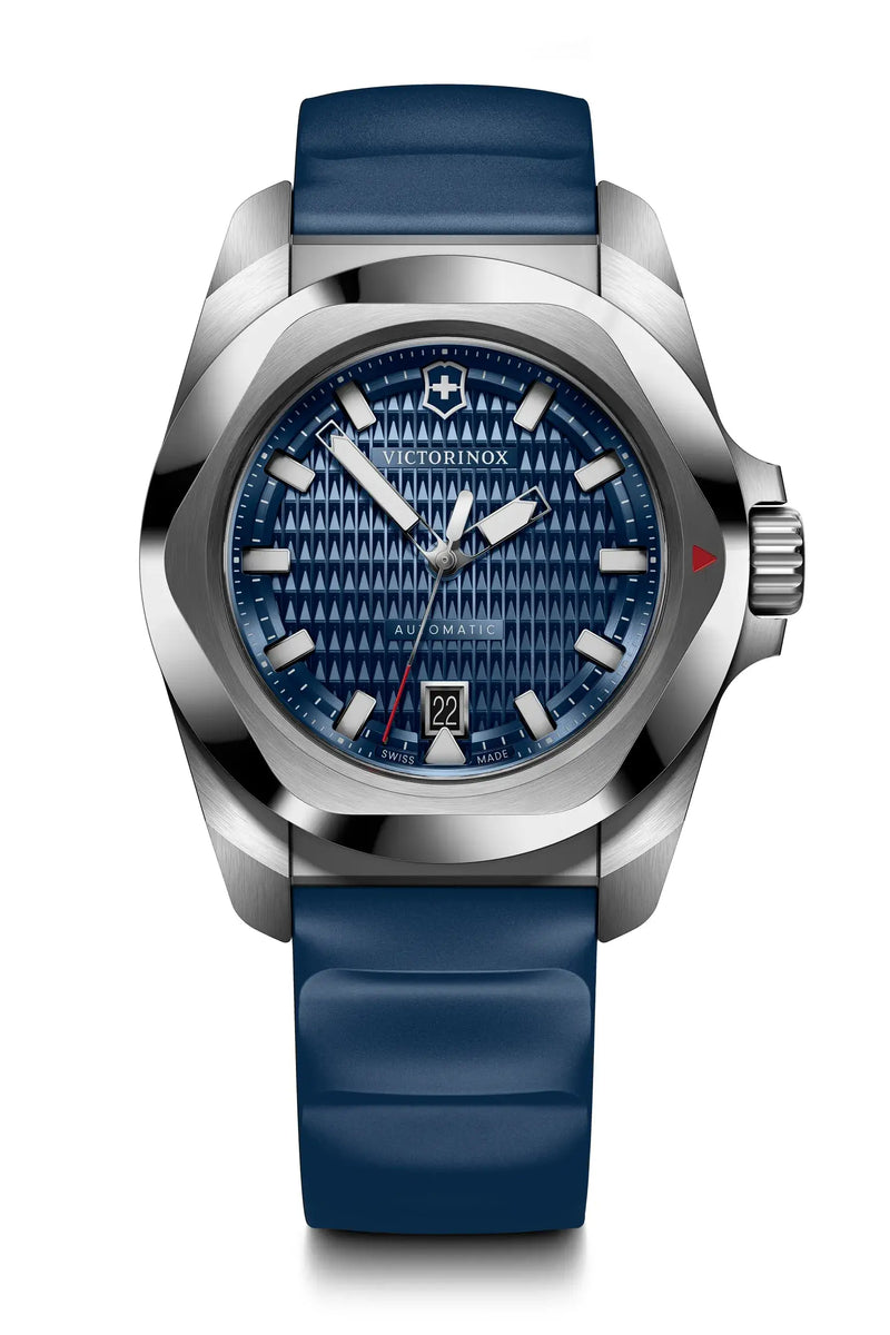 Victorinox I.N.O.X Automatic 41mm Set Bamboo Band Blue Dial Watch 242018.1