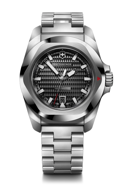Victorinox I.N.O.X Automatic 41mm Stainless Steel Band Black Dial Watch 242019