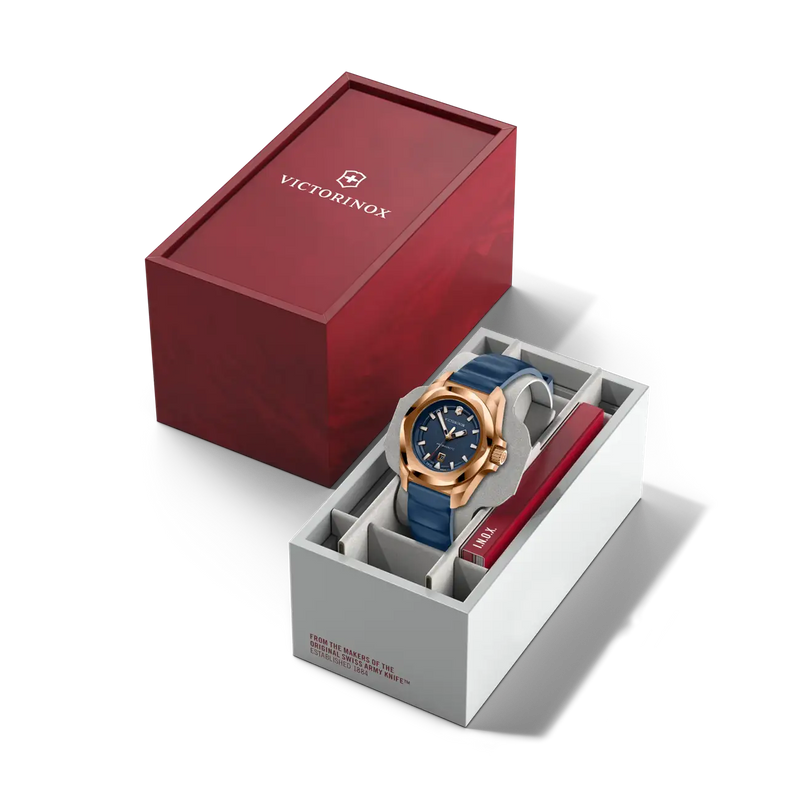 Victorinox I.N.O.X 32mm Rose Gold Blue Dial and band Watch 242035