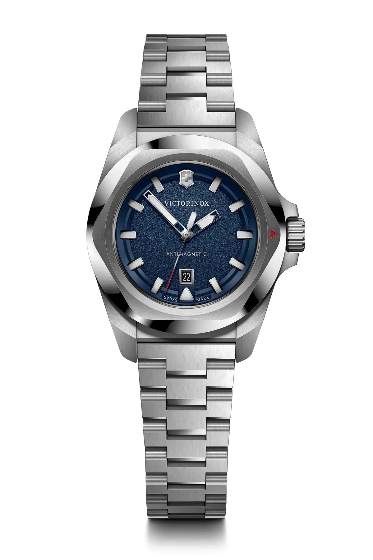 Victorinox I.N.O.X 32mm Stainless Steel Blue Dial Watch 242038