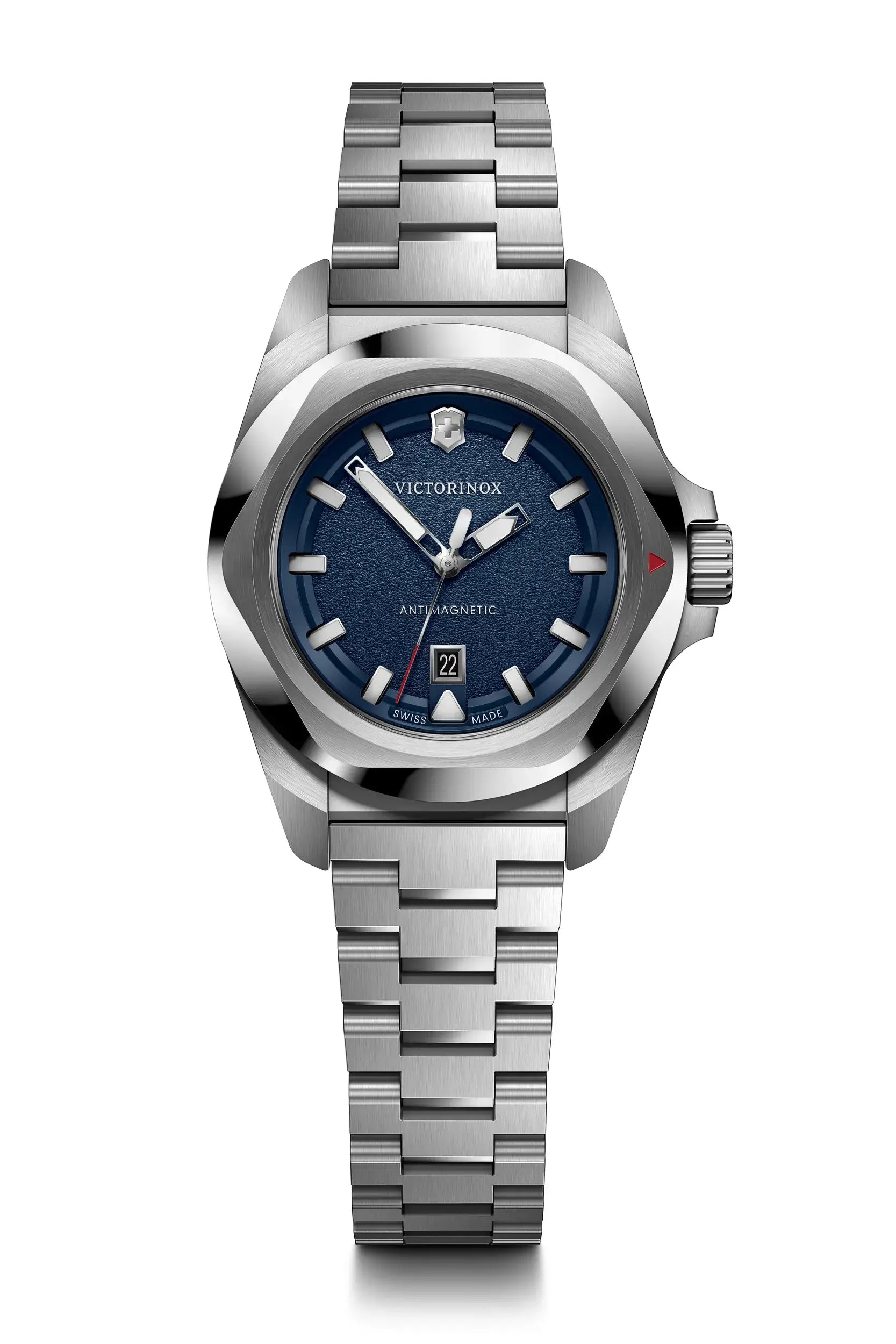 Victorinox I.N.O.X 32mm Stainless Steel Blue Dial Watch 242038