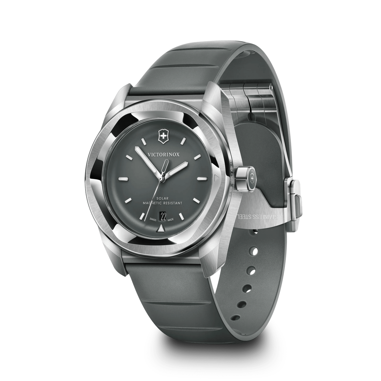 Victorinox Concept One Solar 39mm Grey Rubber and Dial Watch 242052