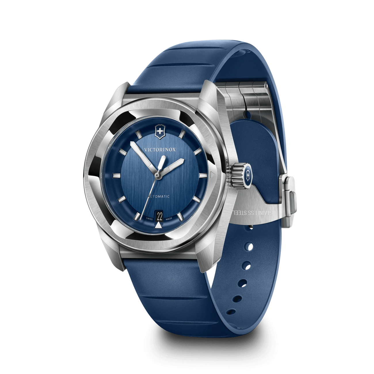 Victorinox Concept One Automatic 39mm Blue Rubber and Dial Watch 242056