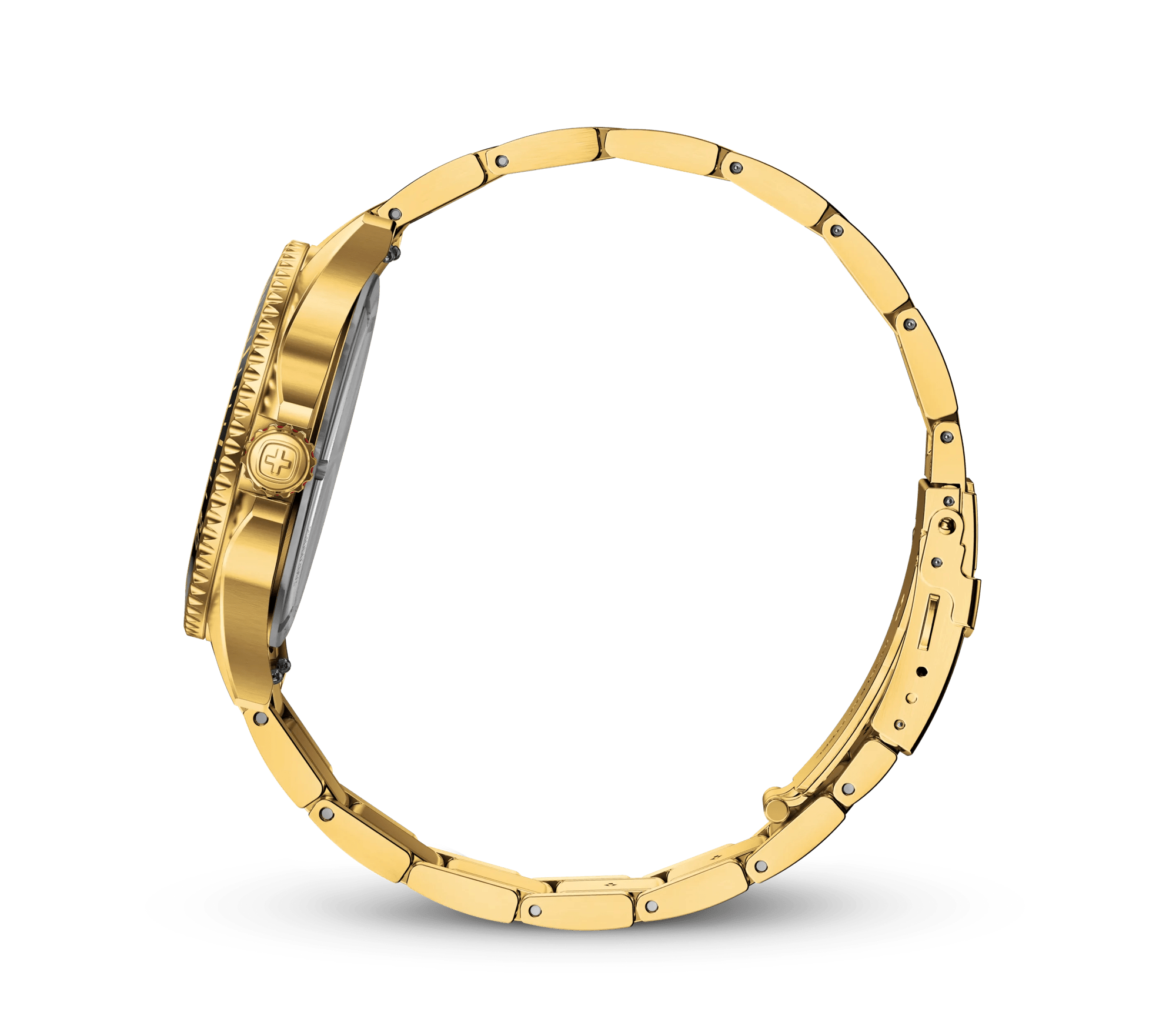 Wenger Executive 40mm Gold Dial Gold Tone Stainless Steel 200M Men's Watch 01.2031.108