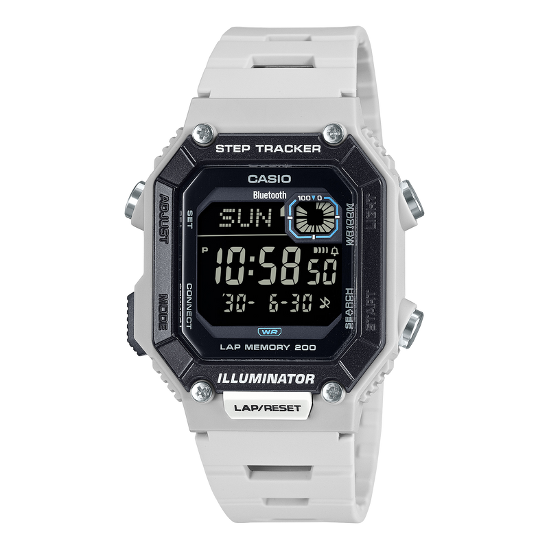 Casio Standard White Resin Band Watch WSB1000-8B