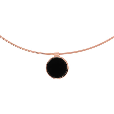 Bronzallure Alba Flat Stone Choker Necklace