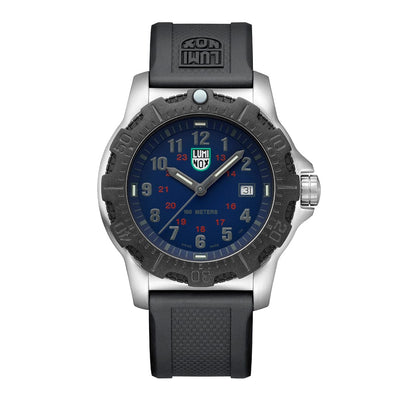 Luminox Manta Ray Blue Dial Black Rubber Strap Watch X2.2133