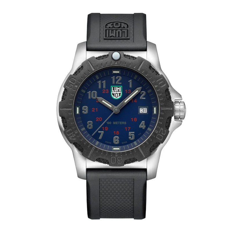 Luminox Manta Ray Blue Dial Black Rubber Strap Watch X2.2133