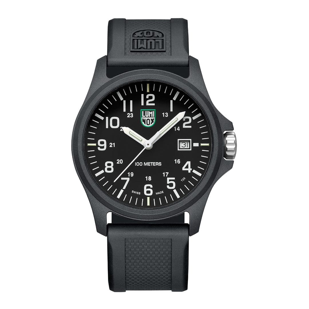 Luminox Patagonia Carbonox Black Dial Black Rubber Strap Watch X2.2401