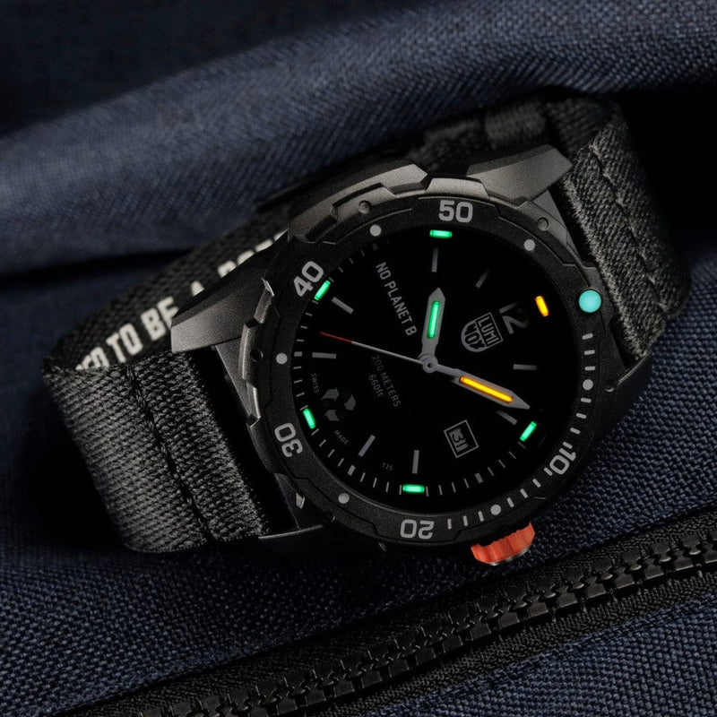 Luminox Bear Grylls Survival Eco Black Dial Black Fabric Watch XB.3722.ECO