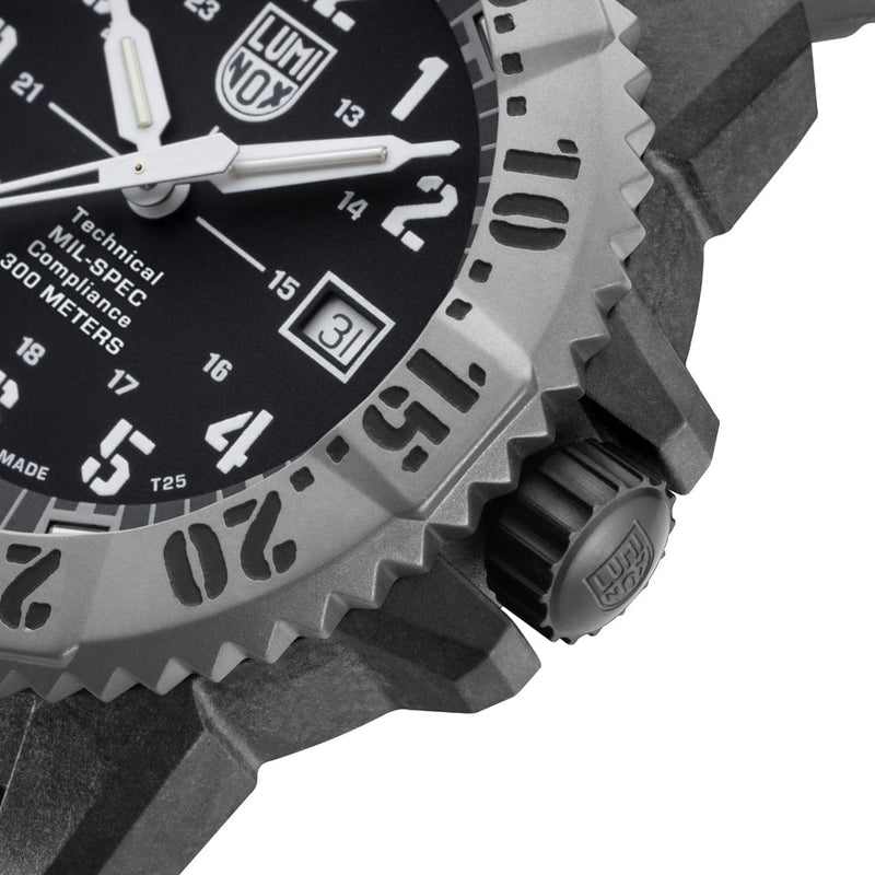 Luminox Mil-Spec Black Dial Grey Rubber Strap 46MM Watch XL.3351.1.SET